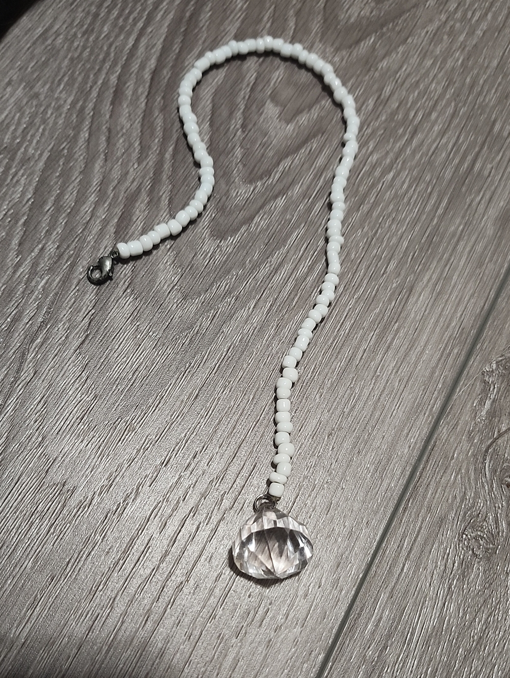 Handcrafted The Clarity Drop Zipper Pull/bag Charm